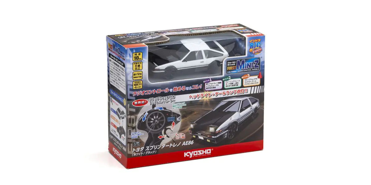 Kyosho 66612 First MiniZ Toyota Sprinter Trueno (White / Black)