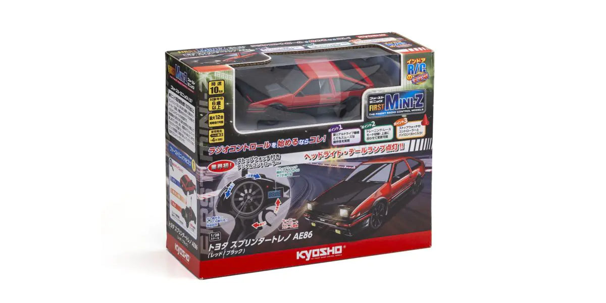 Kyosho 66613 First MiniZ Toyota Sprinter Trueno AE86 (Red / Black)