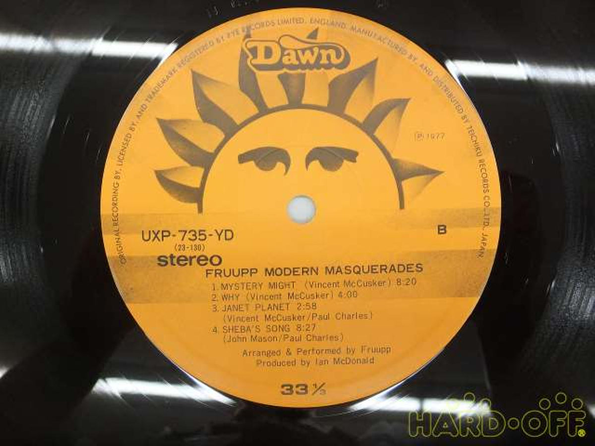 DAWN RECORDS Fruupp/Modern Masquerades UXP-735-YD/Fruupp/Tosei Masquerades Ball