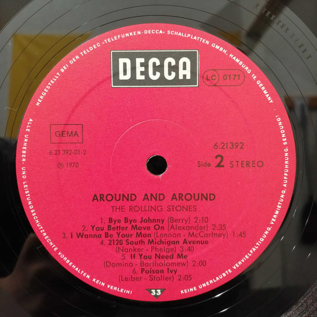 DECCA ROLLING STONES「AROUND AROUND」 6-21392