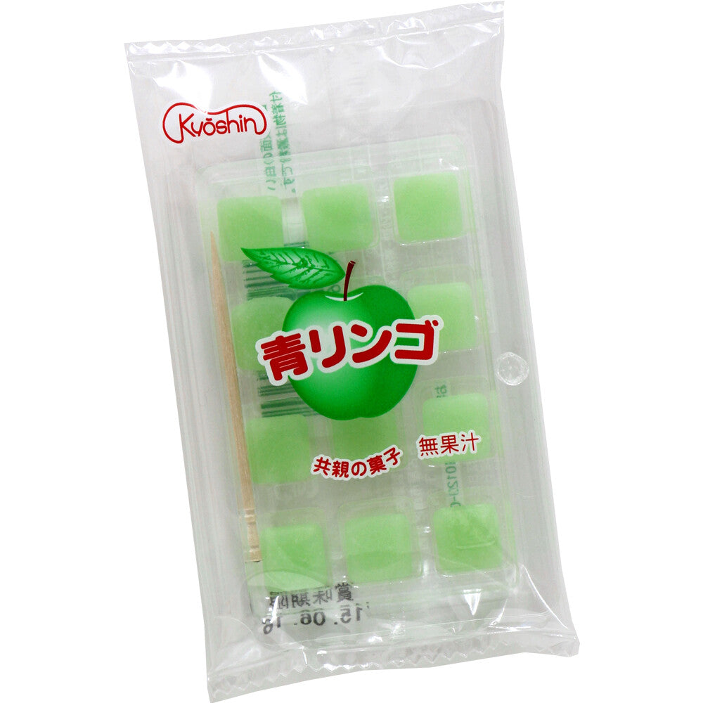 Kyoshin Green Apple Mochi Candy, 1 box (20 packs)