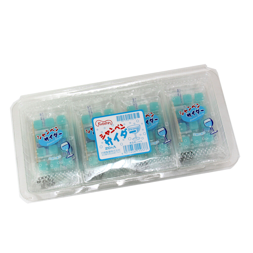 Kyoshin Champagne Cider Mochi Candy, 1 box (20 packs)