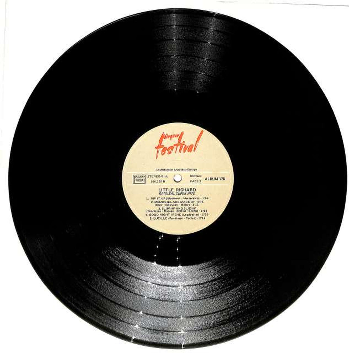 FESTIVAL Little Richard "ORIGINAL SUPER HITS" ALB 175 (imported) 2LP