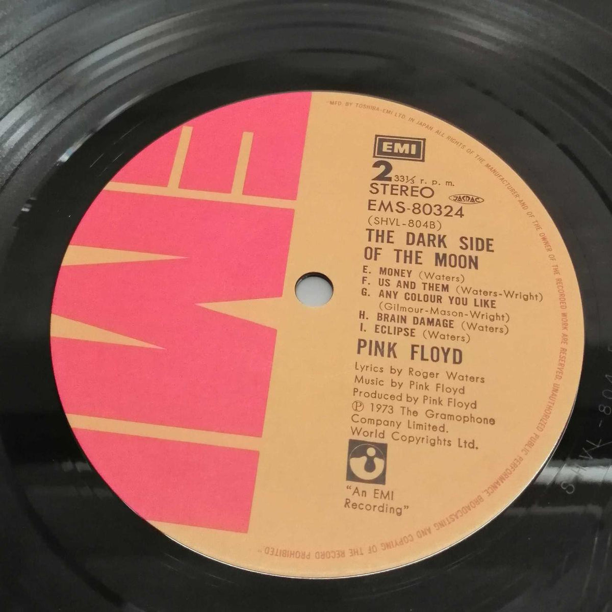 Toshiba EMI Corporation PINK FLOYD EMS-80324