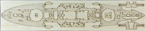 Hasegawa QG60 1/700 Wood Deck for IJN Battle Ship Mikasa - BanzaiHobby