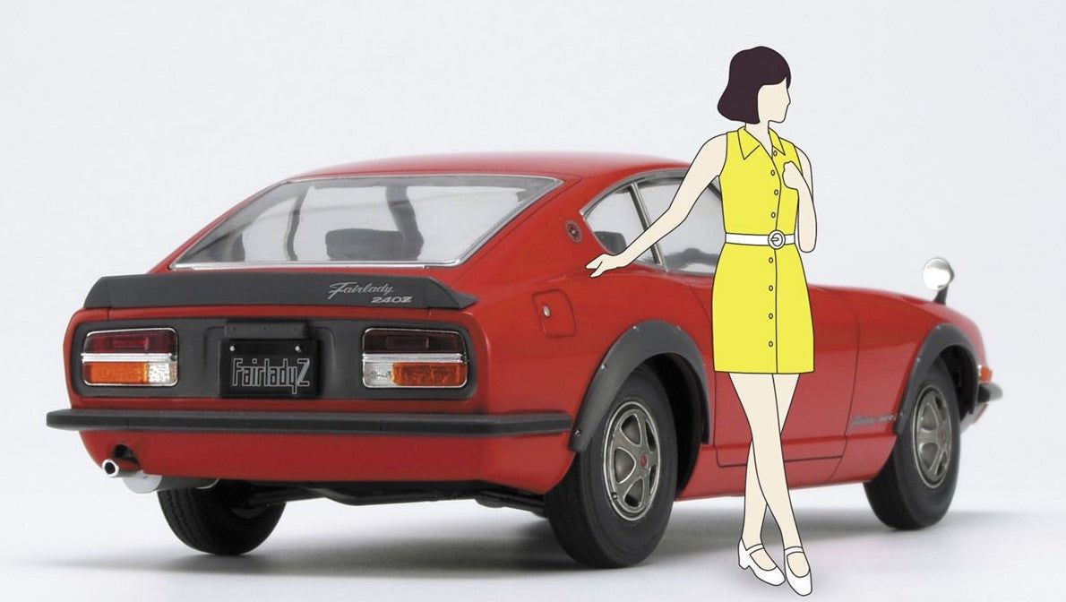 Hasegawa Datsun Fairlady 240ZG w/70`s Girls Figure - BanzaiHobby