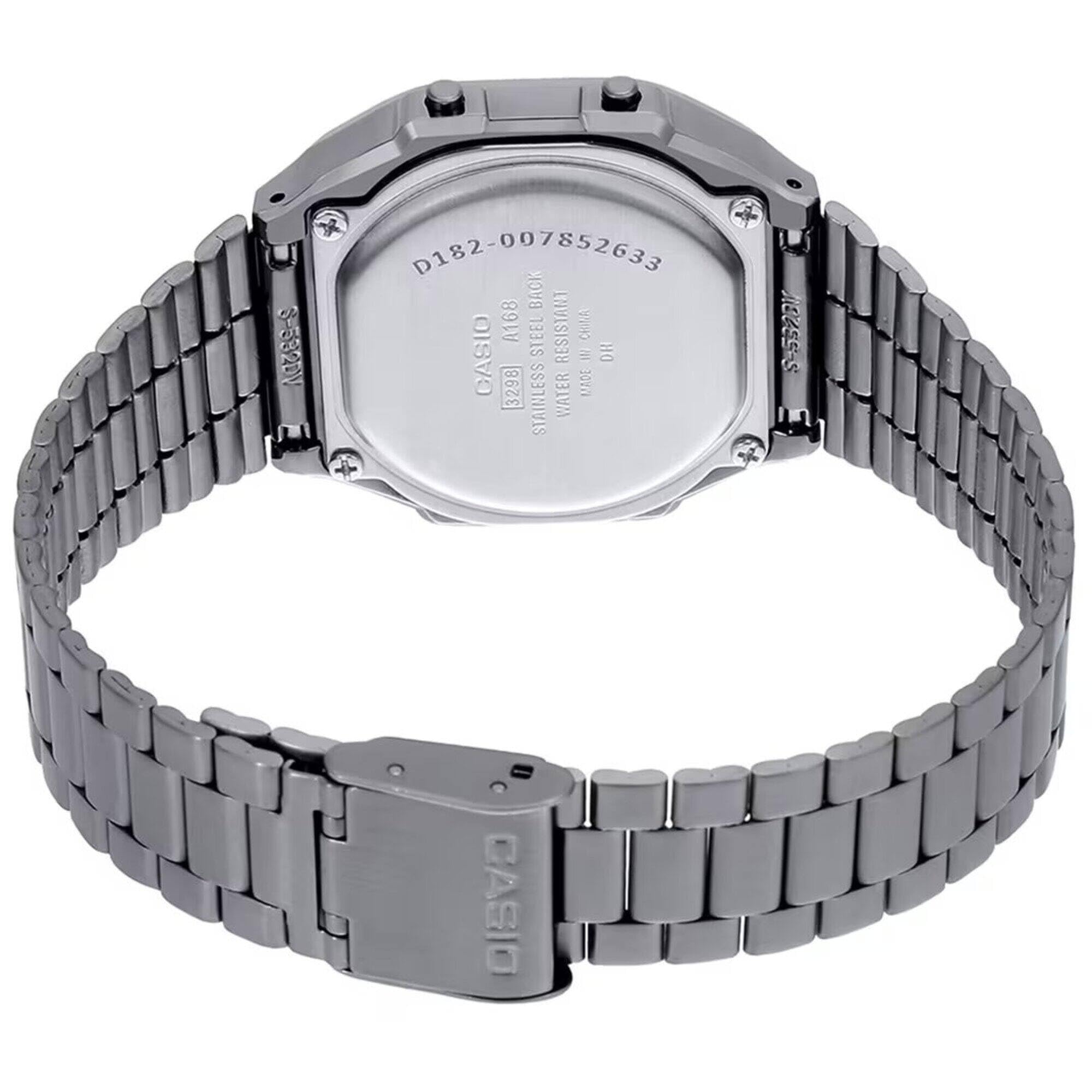 カシオ G-Shock ユニセックス A168WGG-1BVT デジタル ビンテージ 腕時計 シルバー
