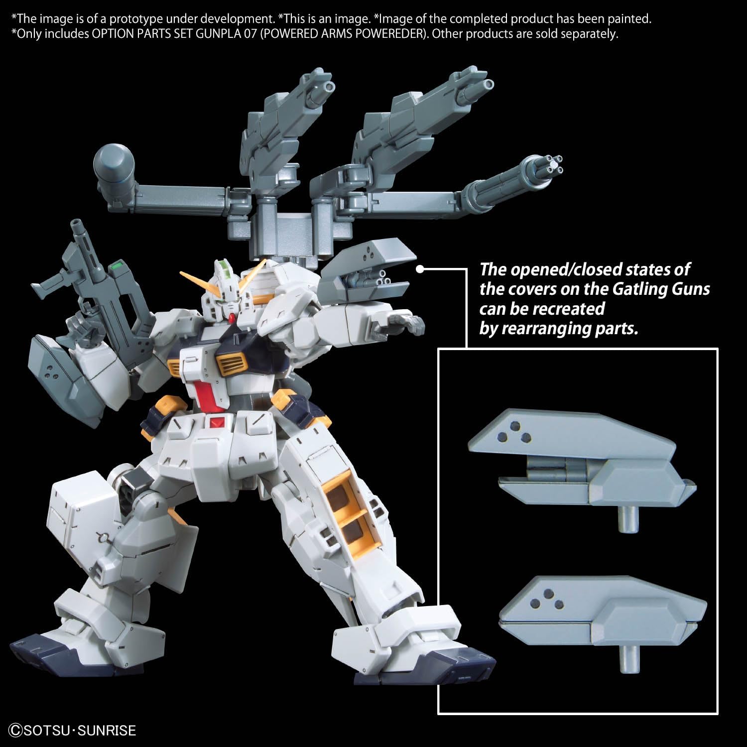 Bandai 1/144 Optional Parts Set Gunpla 07 (Powered Arms Powereder)