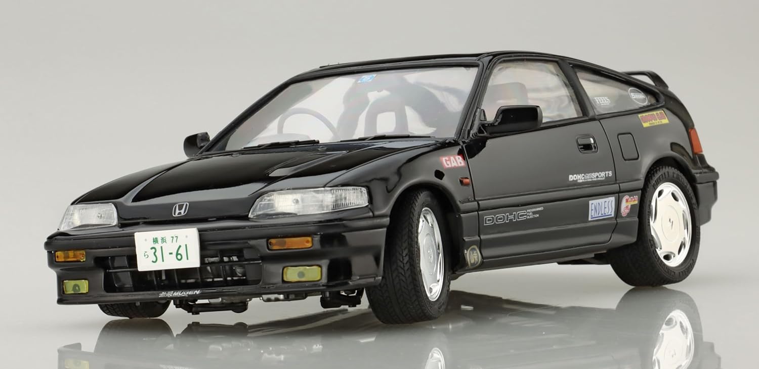 Fujimi 1/24 Touge Series No.2 EX-1 Honda Cyber CR-X SI (with Carbon Bonnet Decal) - BanzaiHobby