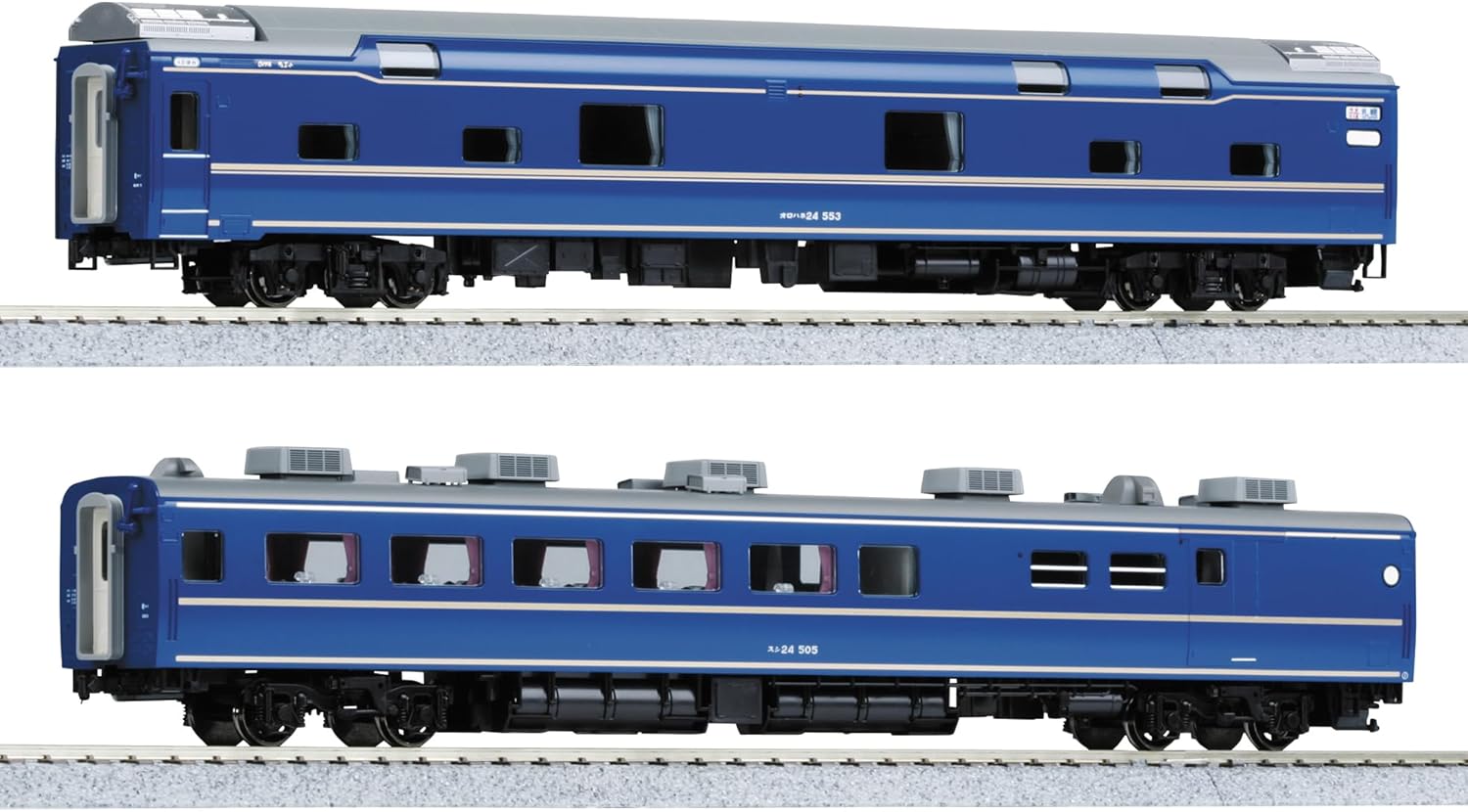 KATO 3-537 (HO) Series 24 Sleeper Express Hokutosei OROHANE 24 & SUSHI 24 2-Car Set - BanzaiHobby