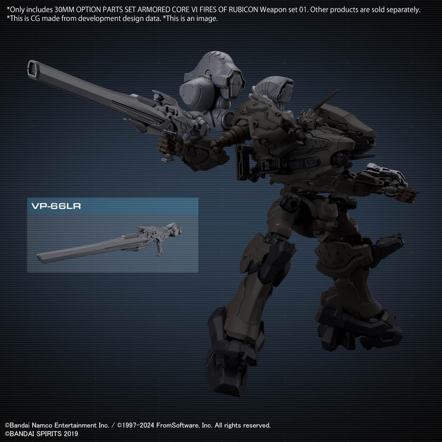 Bandai 30MM AC OP01 OPTION PARTS SET Weapon Set 01 (Armored Core VI Fires of Rubicon) - BanzaiHobby