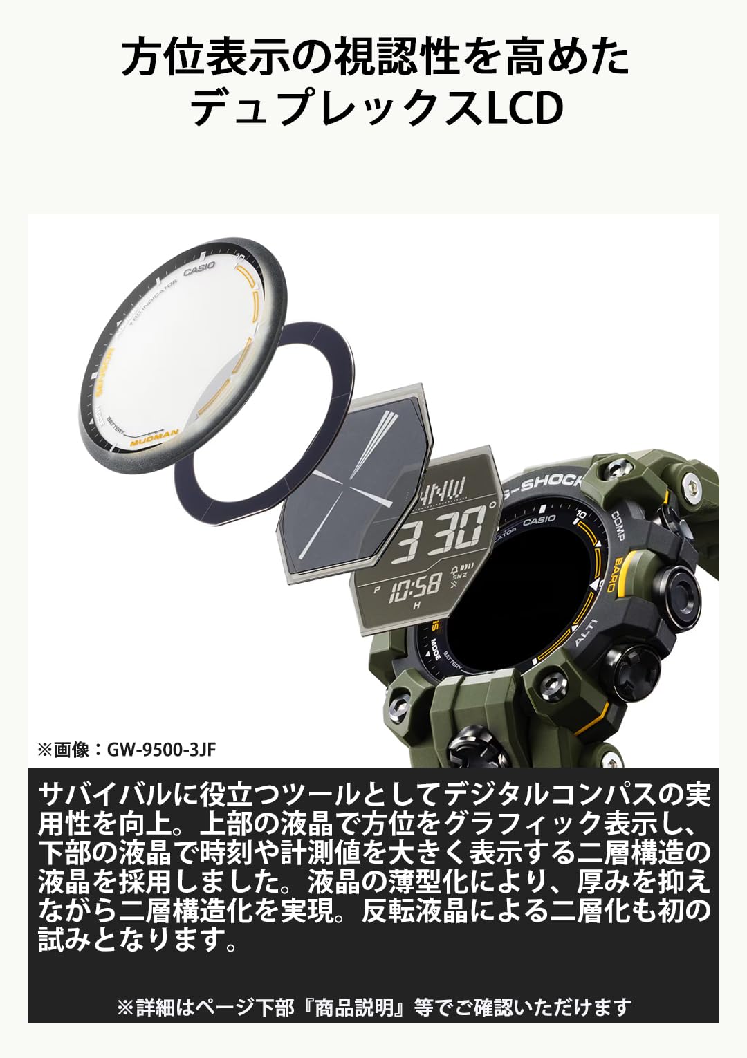 G-SHOCK MUDMAN GW-9500MH-5JF カシオ 電波ソーラー 腕時計 国内正規品