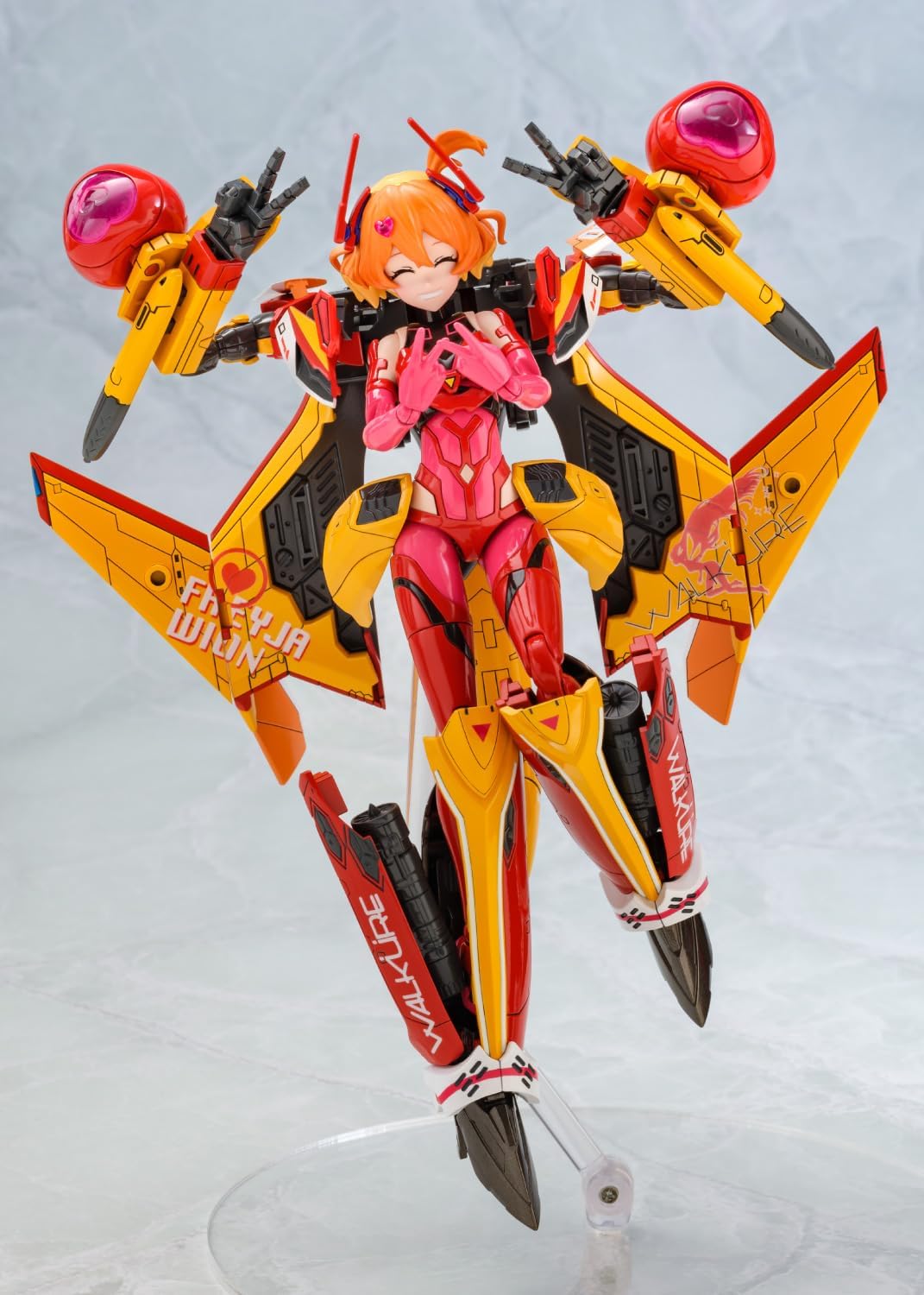 Aoshima ACKS MC-14 Bunka Kyozai VFG Macross Delta VF-31J Siegfried Freya Vion Total Height Approx. 5.6 inches (143 mm), Color Coded