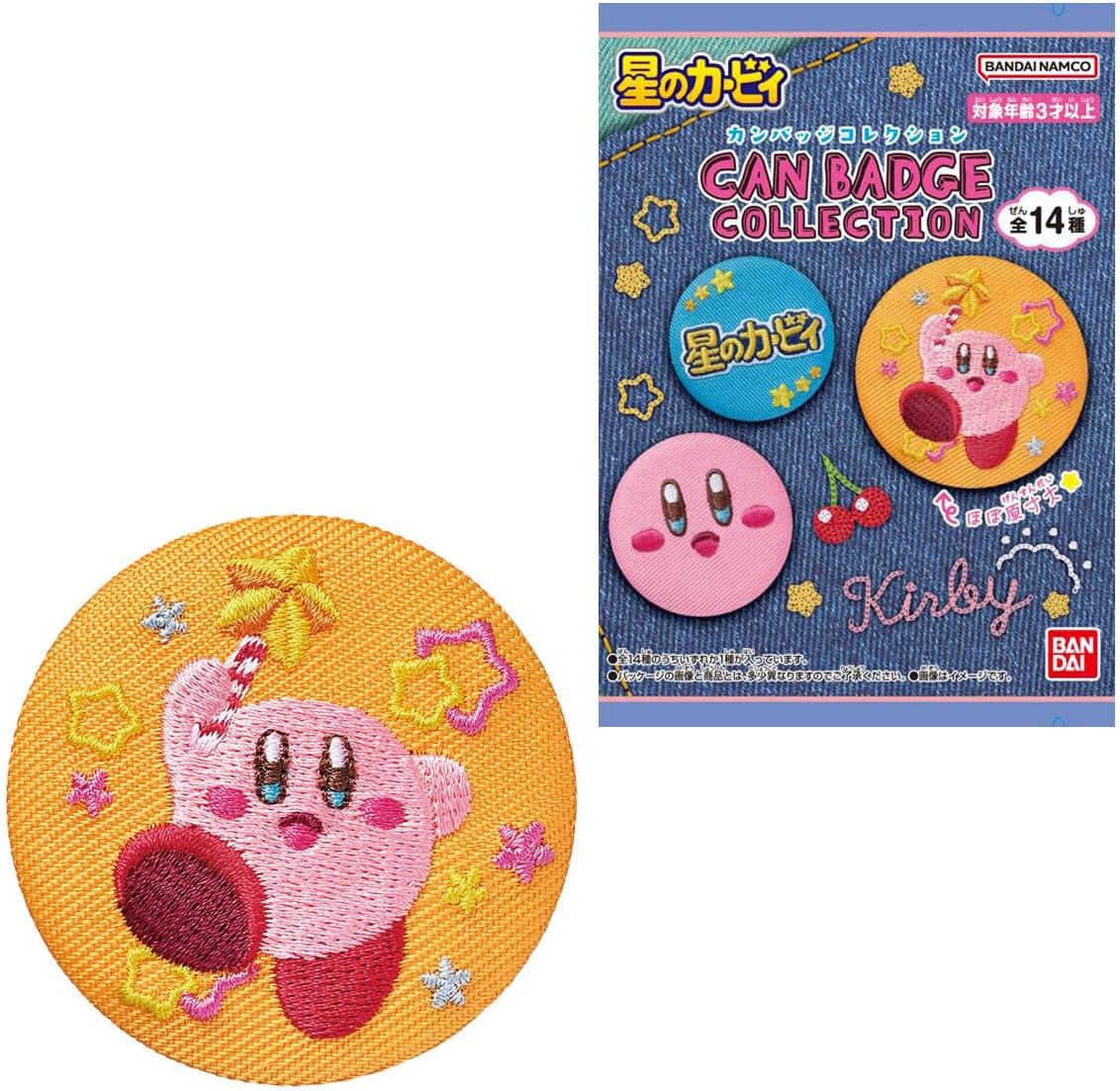 Bandai CAN BADGE COLLECTION Kirby of the Stars (Set of 14)