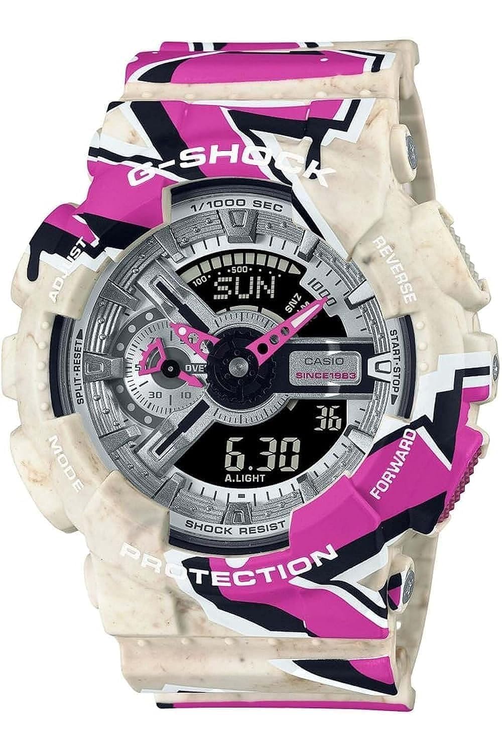 [カシオ] G-SHOCK Gショック 110 SERIES Street Spirit 腕時計 時計 メンズ ベージュ シルバー ピンク マルチカラー GA-110SS-1A [並行輸入品]