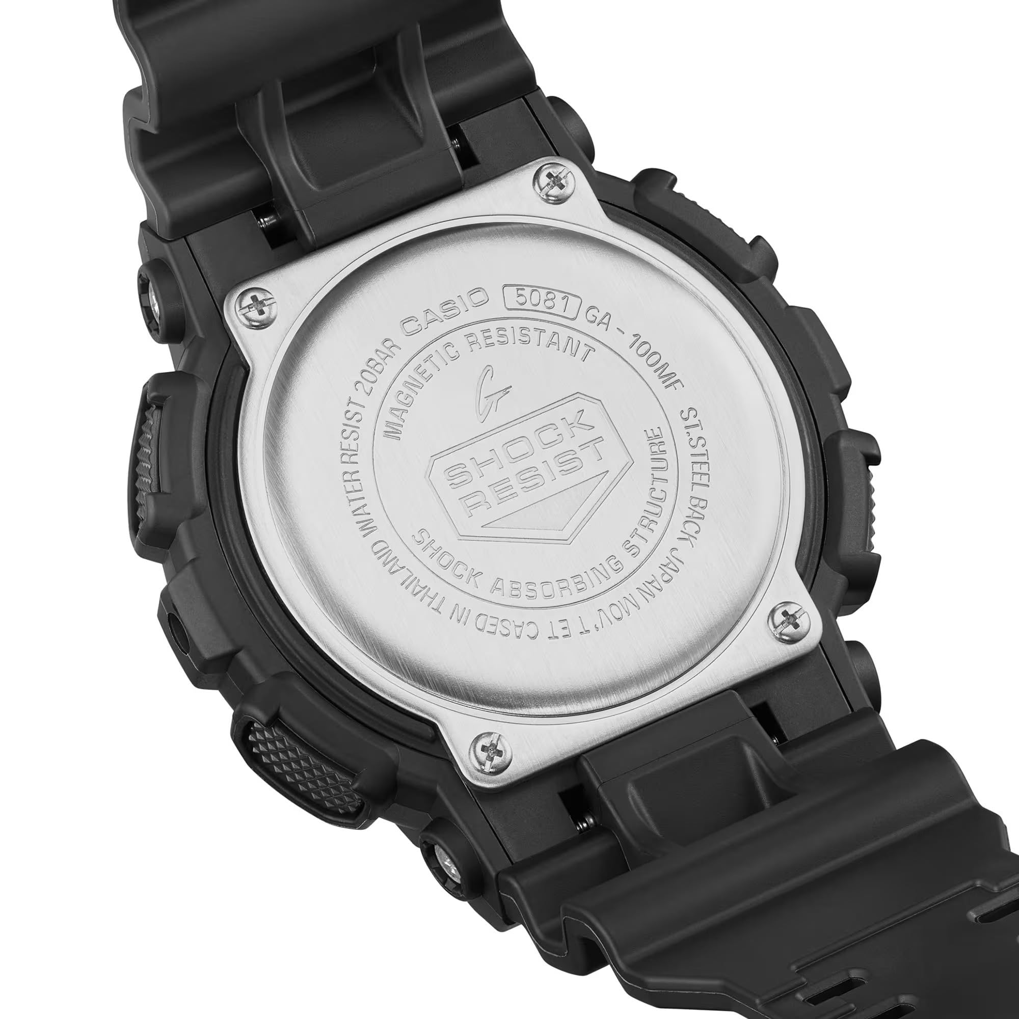 G-Shock GA-100MF-1AER スポーツウォッチ, ブラック///ホワイト, スポーツ。 - BanzaiHobby