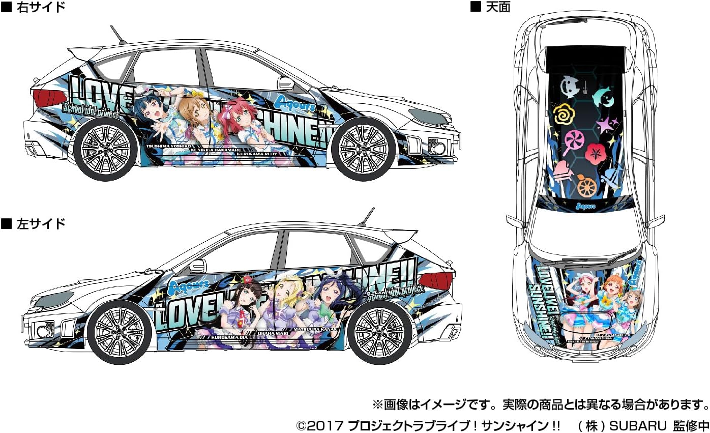 Aoshima 1/24 Itasha Series No.2 Love Live Sunshine!! GRB Impreza WRX STI '10 (Subaru)