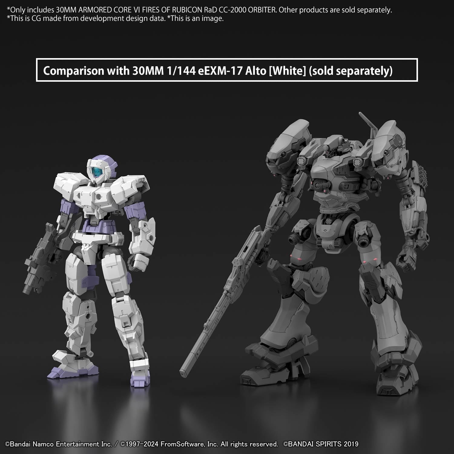 Bandai 30MM Armored Core VI Fires of Rubicon RaD CC-2000 Orbiter