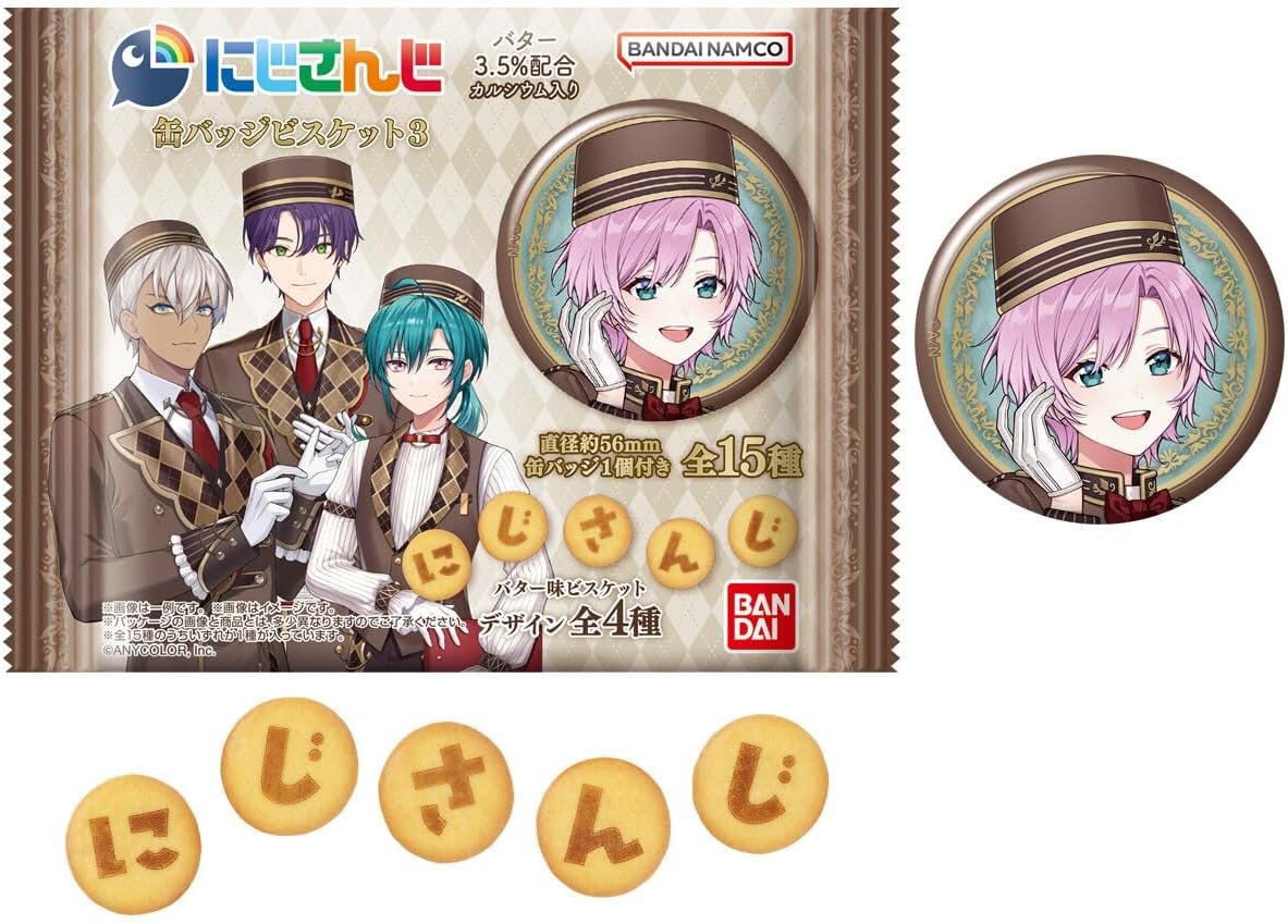 Bandai Nijisanji Can Badge Biscuit Vol. 3 (1Box 12pcs)