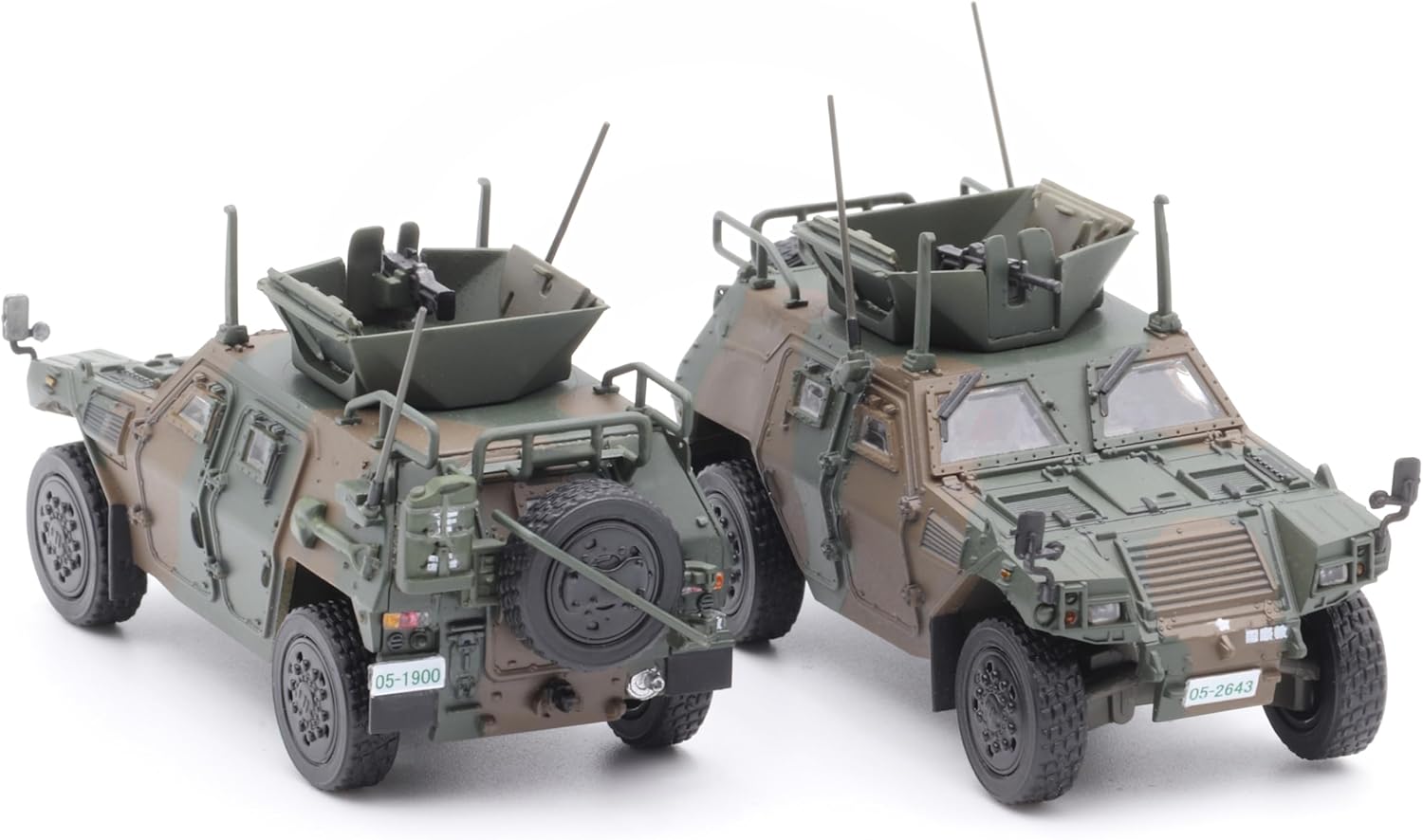 Fujimi 72M-17EX-1 1/72 JGSDF Light Armoured Vehicle (2-Cars Set) Special Edition (with Realistic Molded Tires) - BanzaiHobby