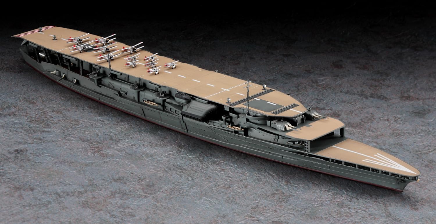 Hasegawa 30072 1/700 Japanese Navy Aircraft Carrier Akagi Three Flight Deck w/ Carrier Based Aircraft Set (Biplane)