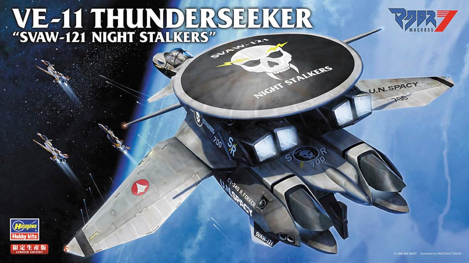 Hasegawa 65822 1/72 Macross 7 VE-11 Thunderseeker SVAW-121 Night Stalkers - BanzaiHobby
