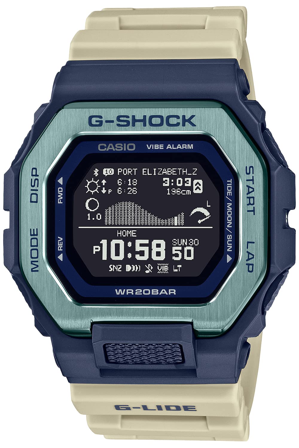 [Casio] G-Shock-Uhr, echtes inländisches Produkt, G-LIDE, Bluetooth ausgestattet, GBX-100TT-2JF, Herren, Sandbeige – BanzaiHobby