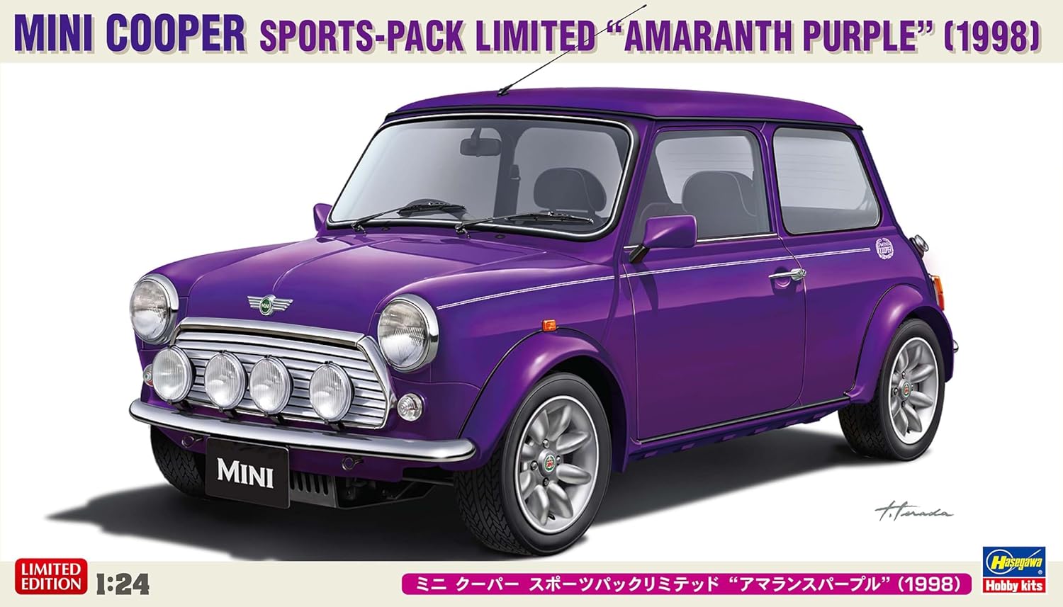 Hasegawa 20814 1/24 Mini Cooper Sport Pack Limited Amaranth Purple (1998) - BanzaiHobby