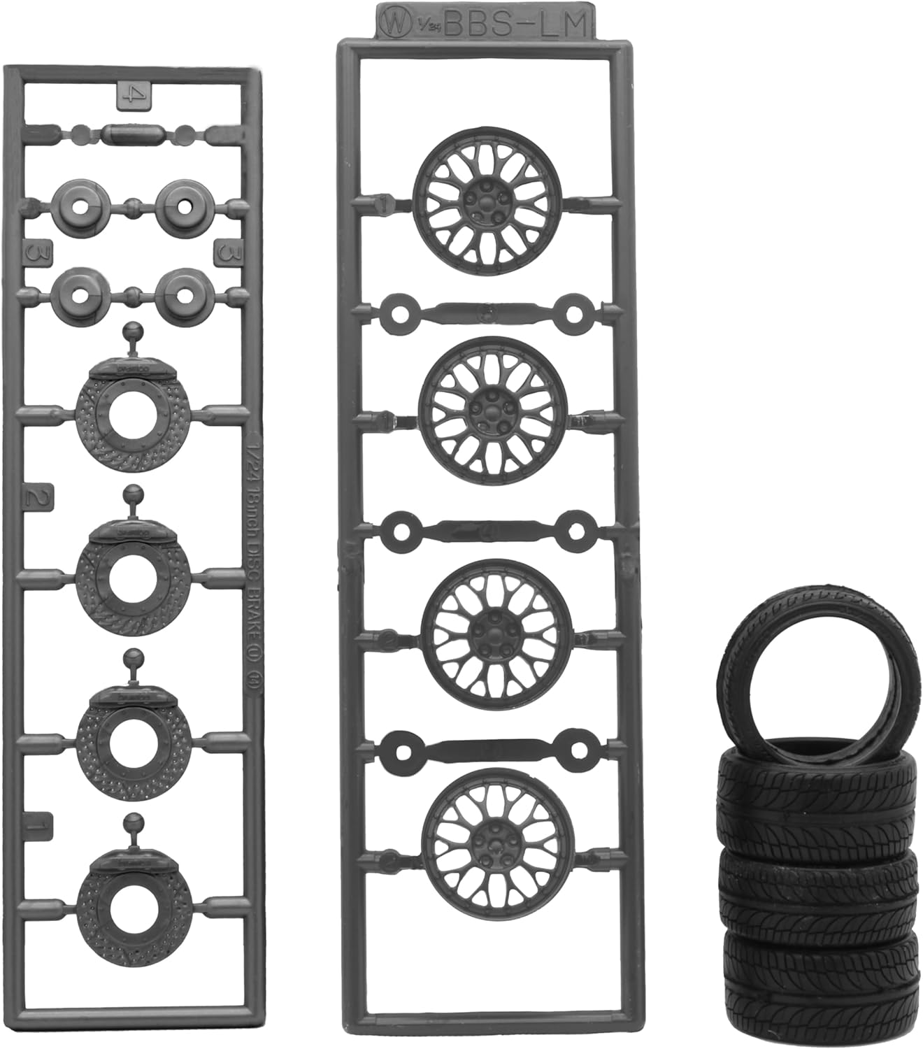 Fujimi 193687 1/24 Wheel Series No.2 BBS LM 18" W-2 - BanzaiHobby