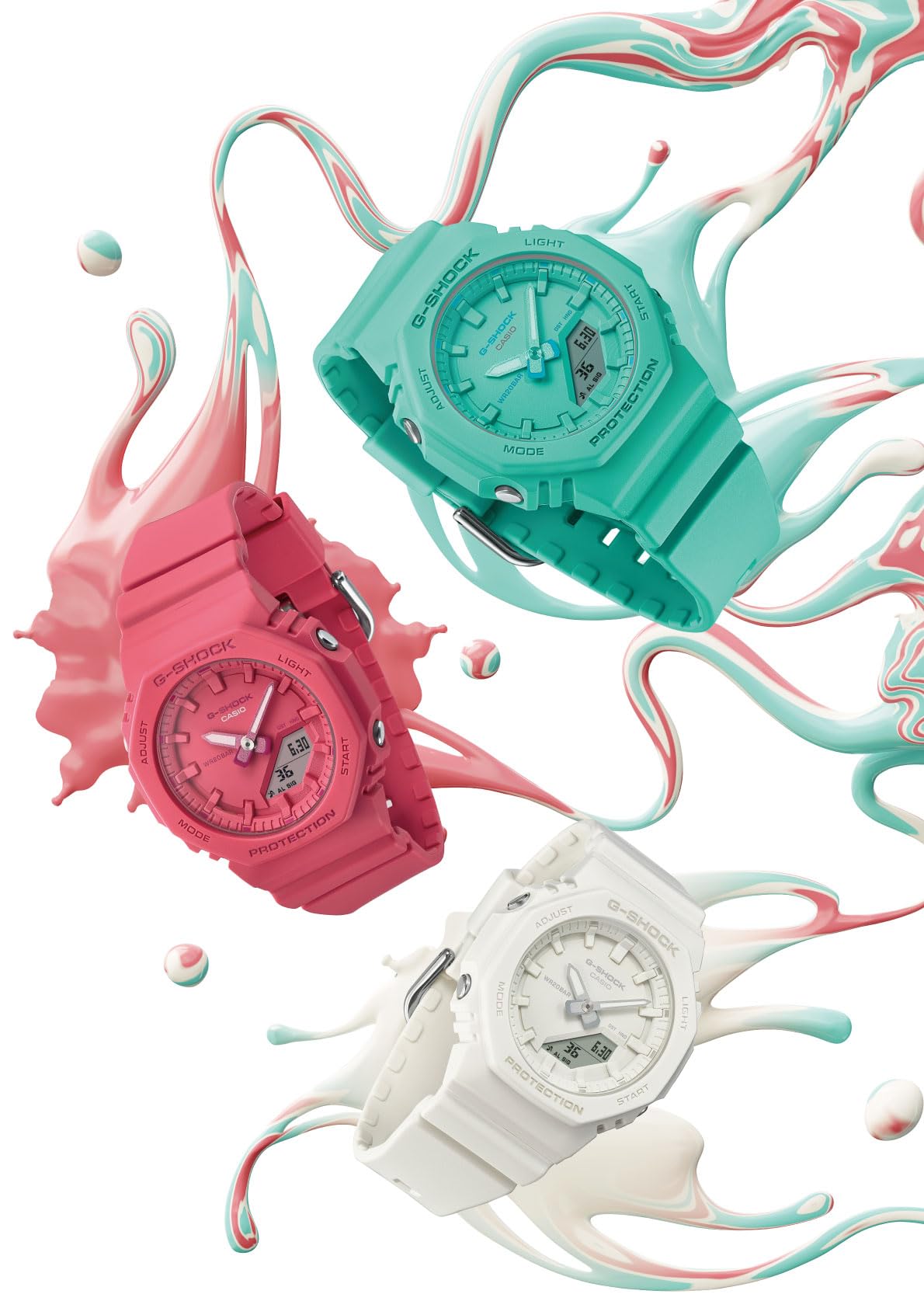 ジーショック [カシオ] 腕時計 【国内正規品】ミッドサイズモデルバイオマスプラスチック採用 GMA-P2100-7AJF レディース ホワイト - BanzaiHobby