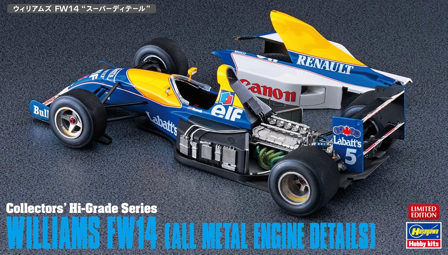 Hasegawa CH56 1/24 Williams FW14 (All Metal Engine Details) - BanzaiHobby