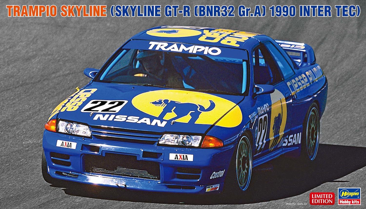 Hasegawa 20791 1/24 Trampio Skyline (Skyline GT-R [BNR32 Gr.A] 1990 Inter TEC)