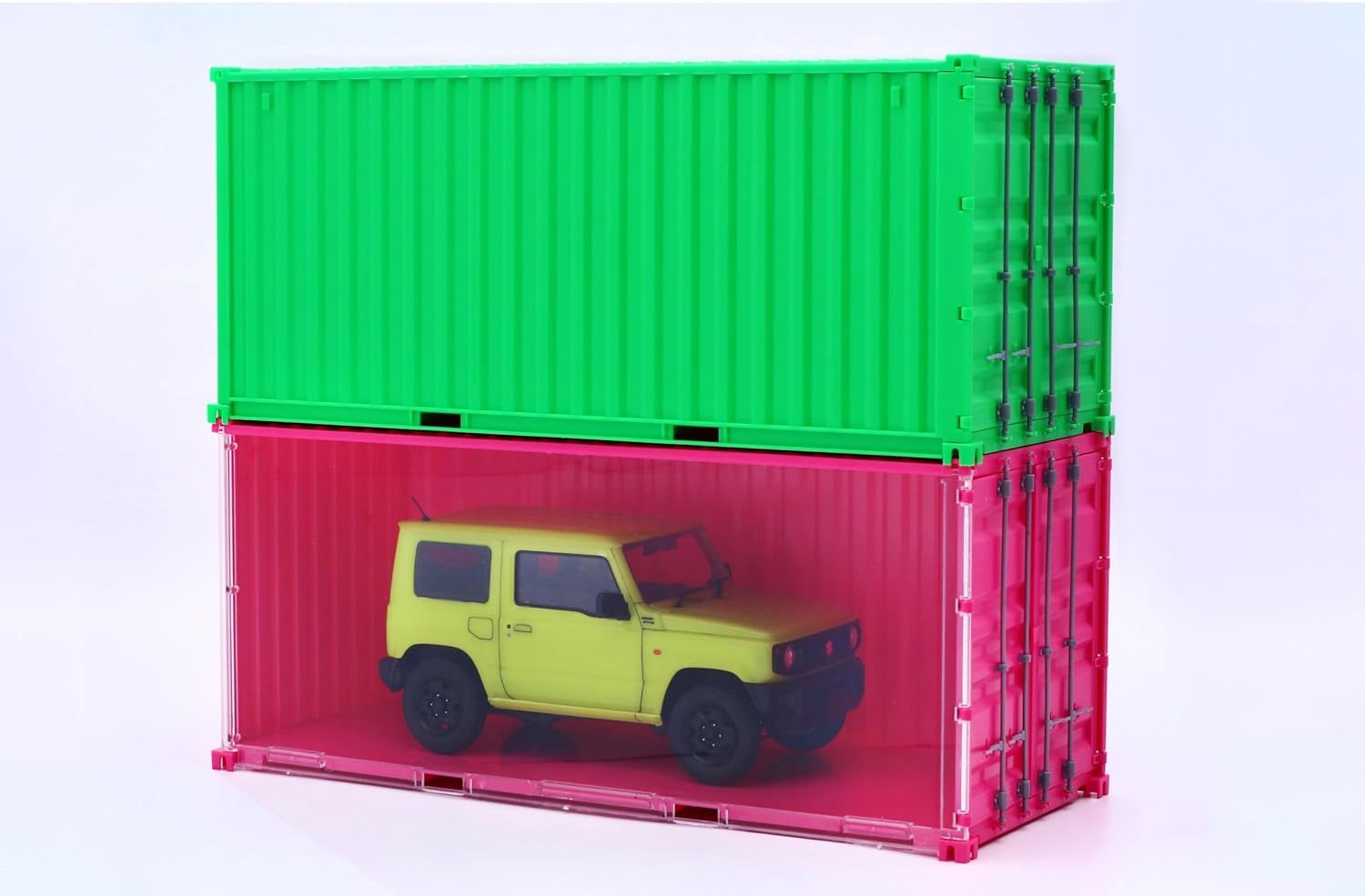 Fujimi 1/24 Car NEXT Series No.1002 20ft Container (Pink) - BanzaiHobby
