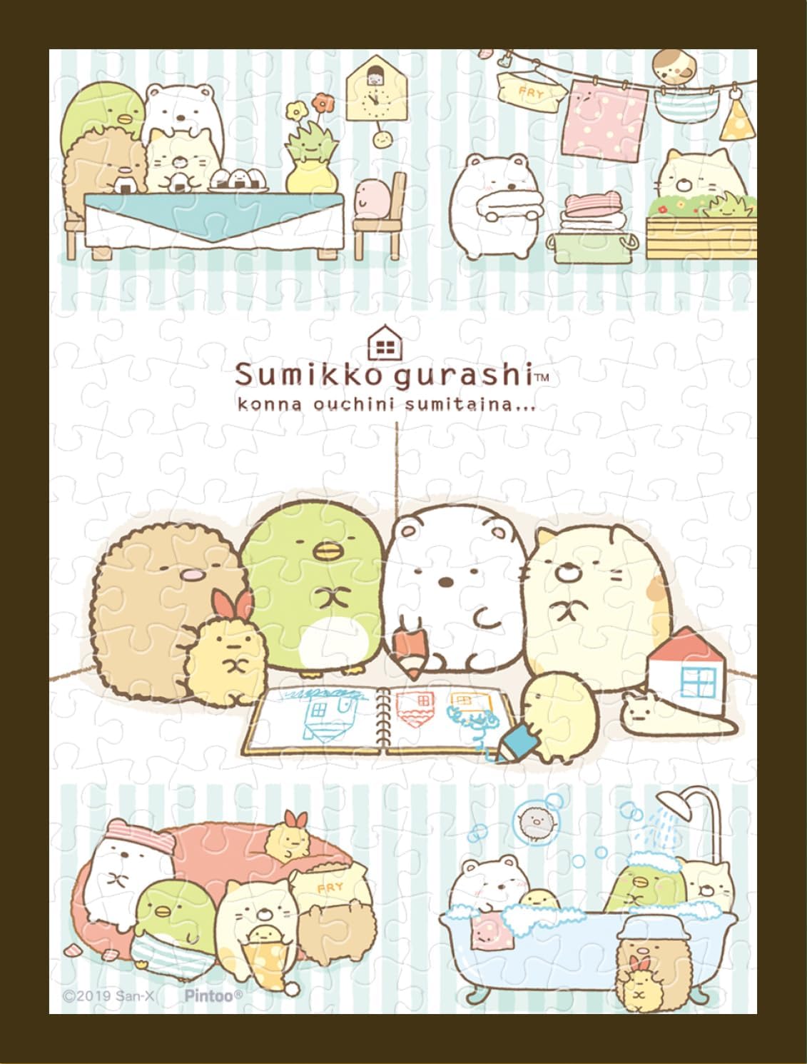 Ensky MA-38 Sumikkogurashi I want to live in a house like this - Bean Puzzle (150 Pieces)