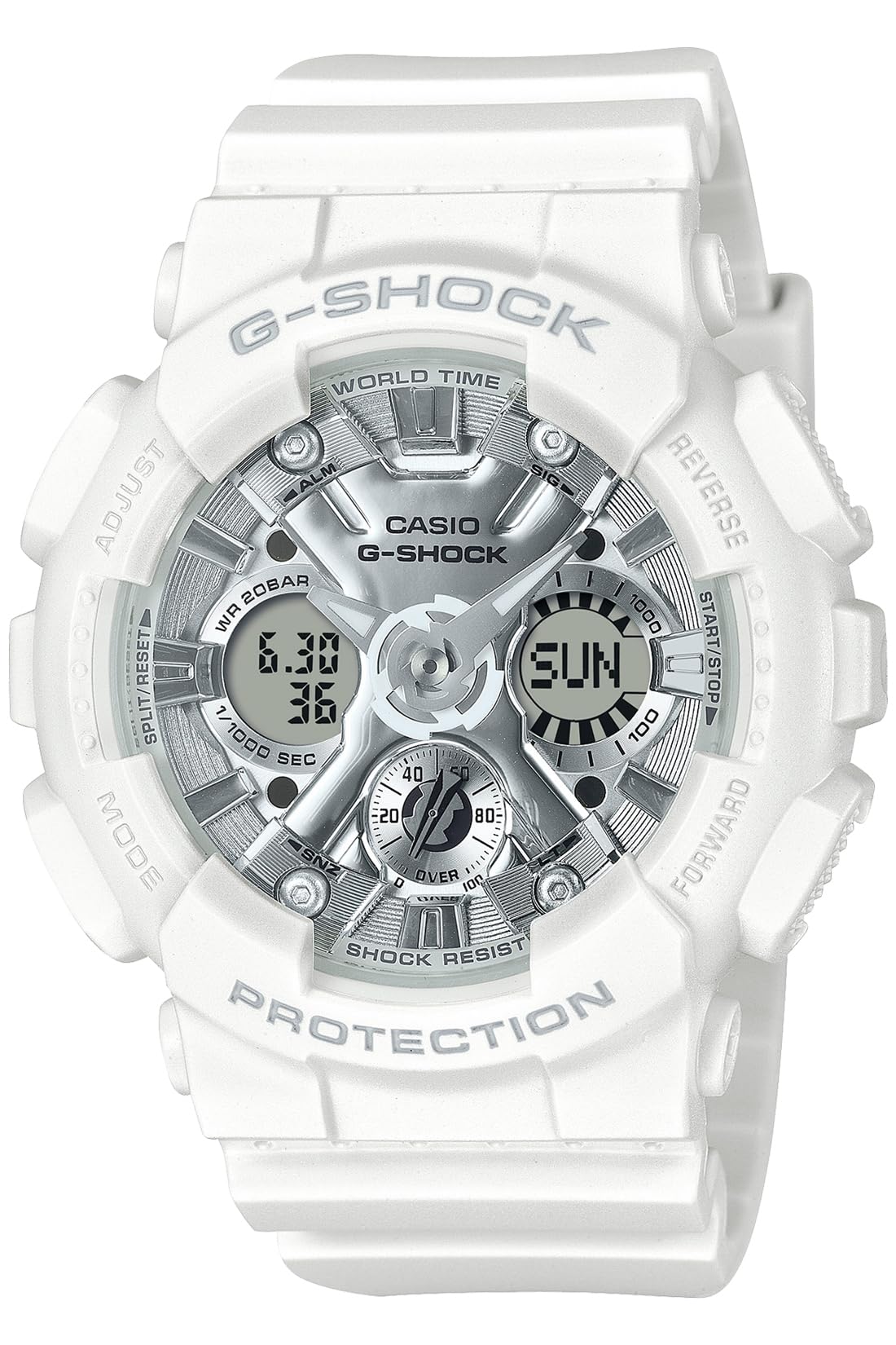 ジーショック [カシオ] 腕時計 【国内正規品】バイオマスプラスチック採用 GMA-S120VA-7AJF レディース ホワイト - BanzaiHobby