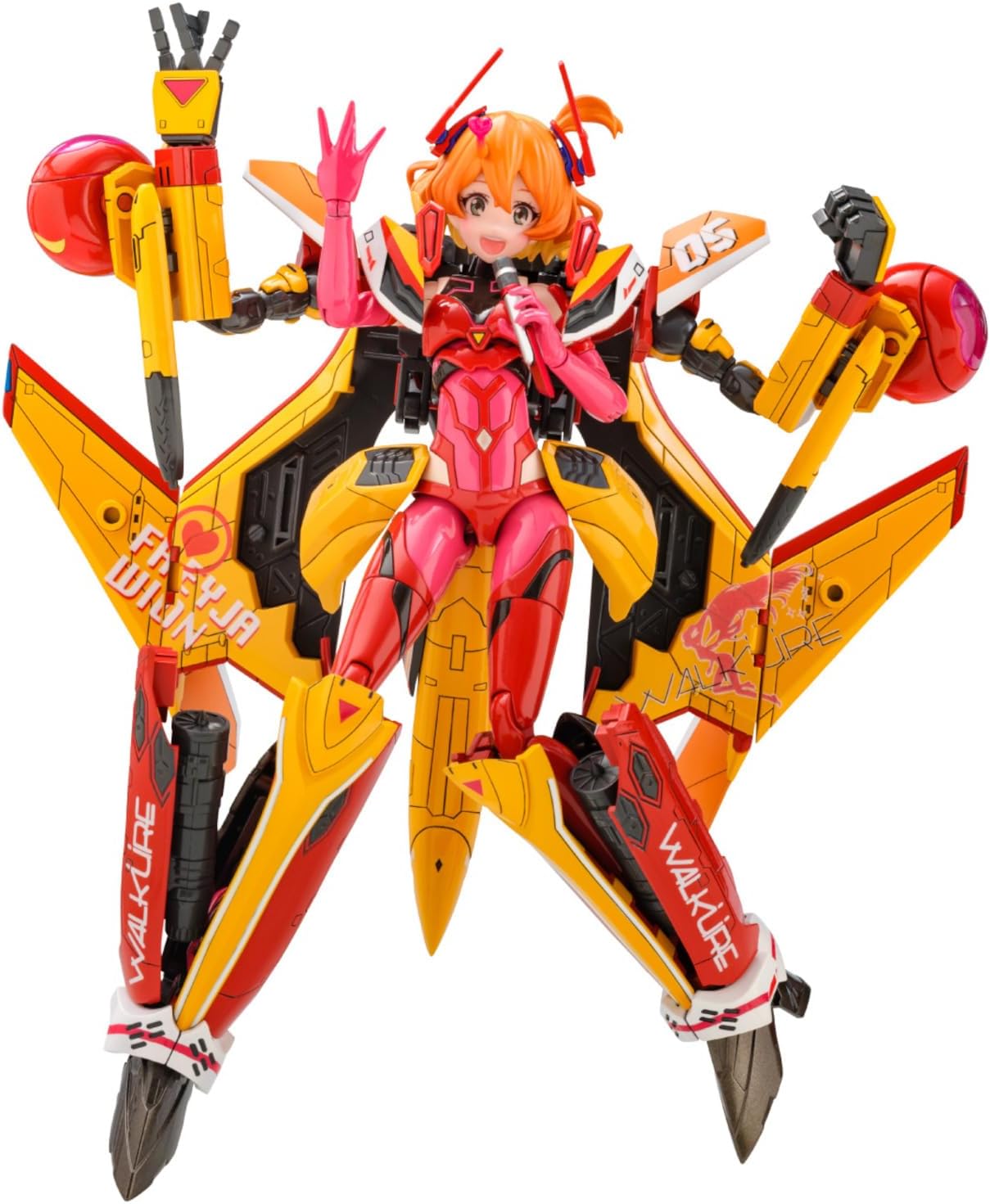 Aoshima ACKS MC-14 Bunka Kyozai VFG Macross Delta VF-31J Siegfried Freya Vion Total Height Approx. 5.6 inches (143 mm), Color Coded - BanzaiHobby