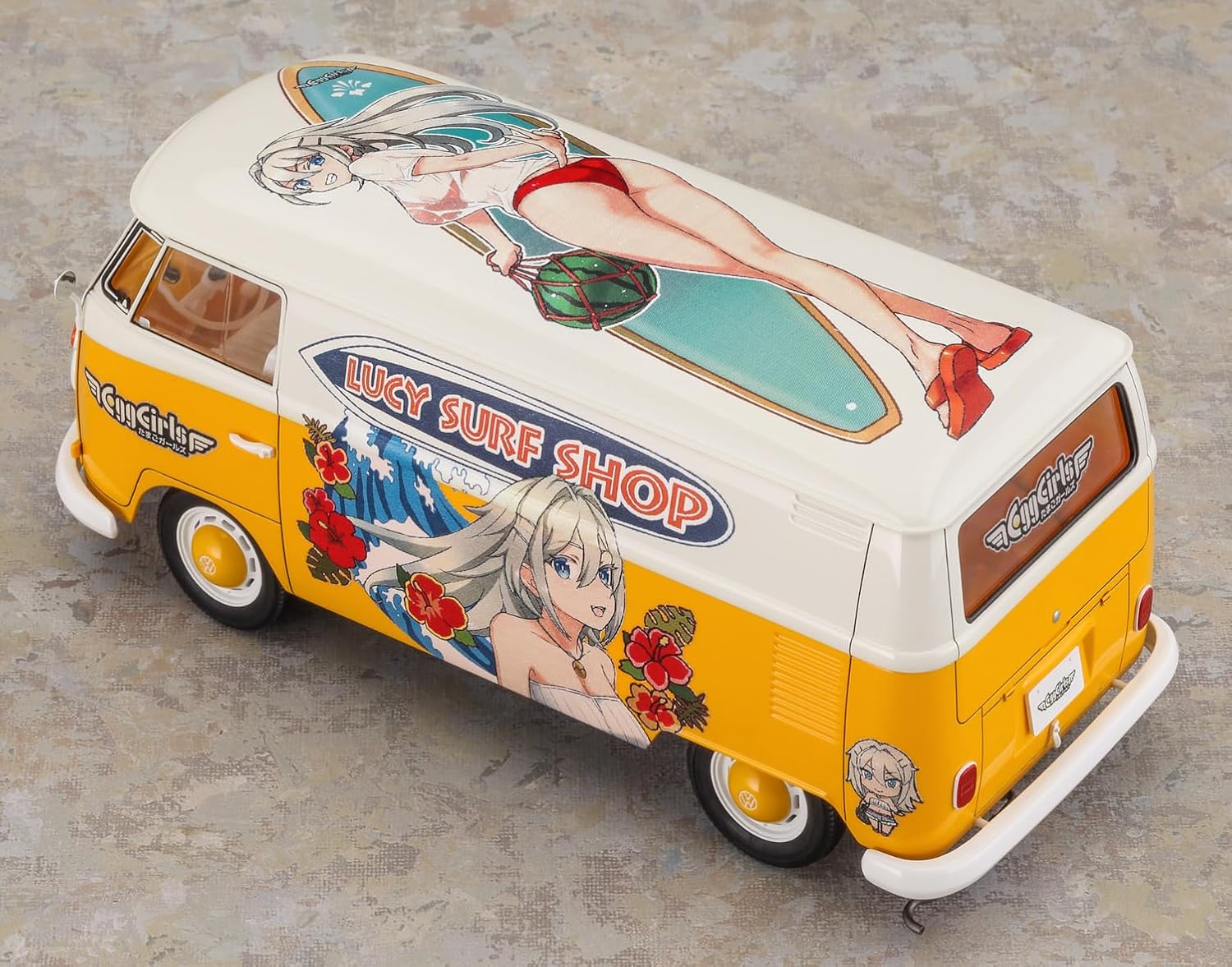 Hasegawa SP658 1/24 Hasegawa Tamago Girls: Volkswagen Type 2 Delivery Van Lucy McDonnell w/Figure - BanzaiHobby