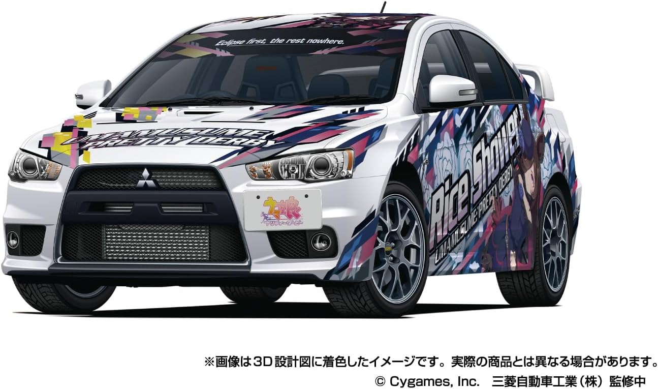 Aoshima 1/24 Itasha Series No.3 Uma Musume Pretty Derby Ver.2 CZ4A Lancer Evolution X Final Edition '15 (Mitsubishi)