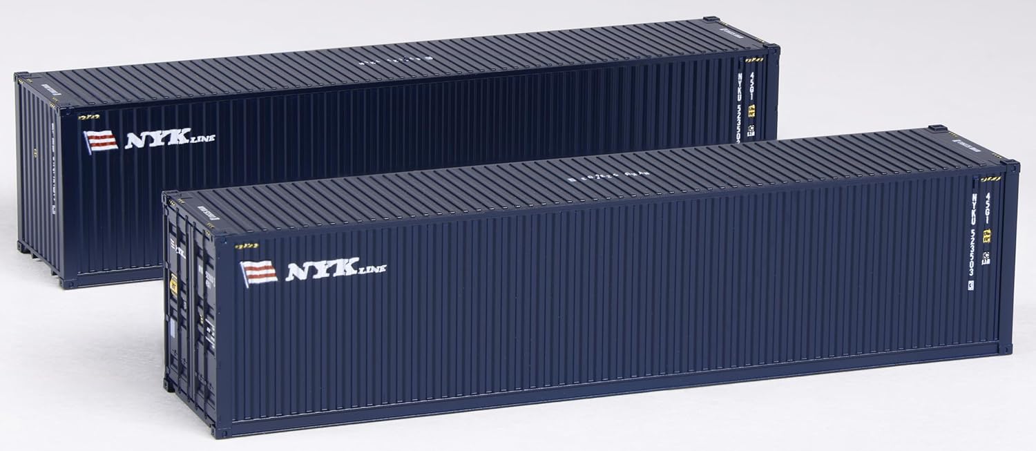 KATO 23-580C N Gauge 40 Feet High Cube Container, NYK Line, 2-pcs