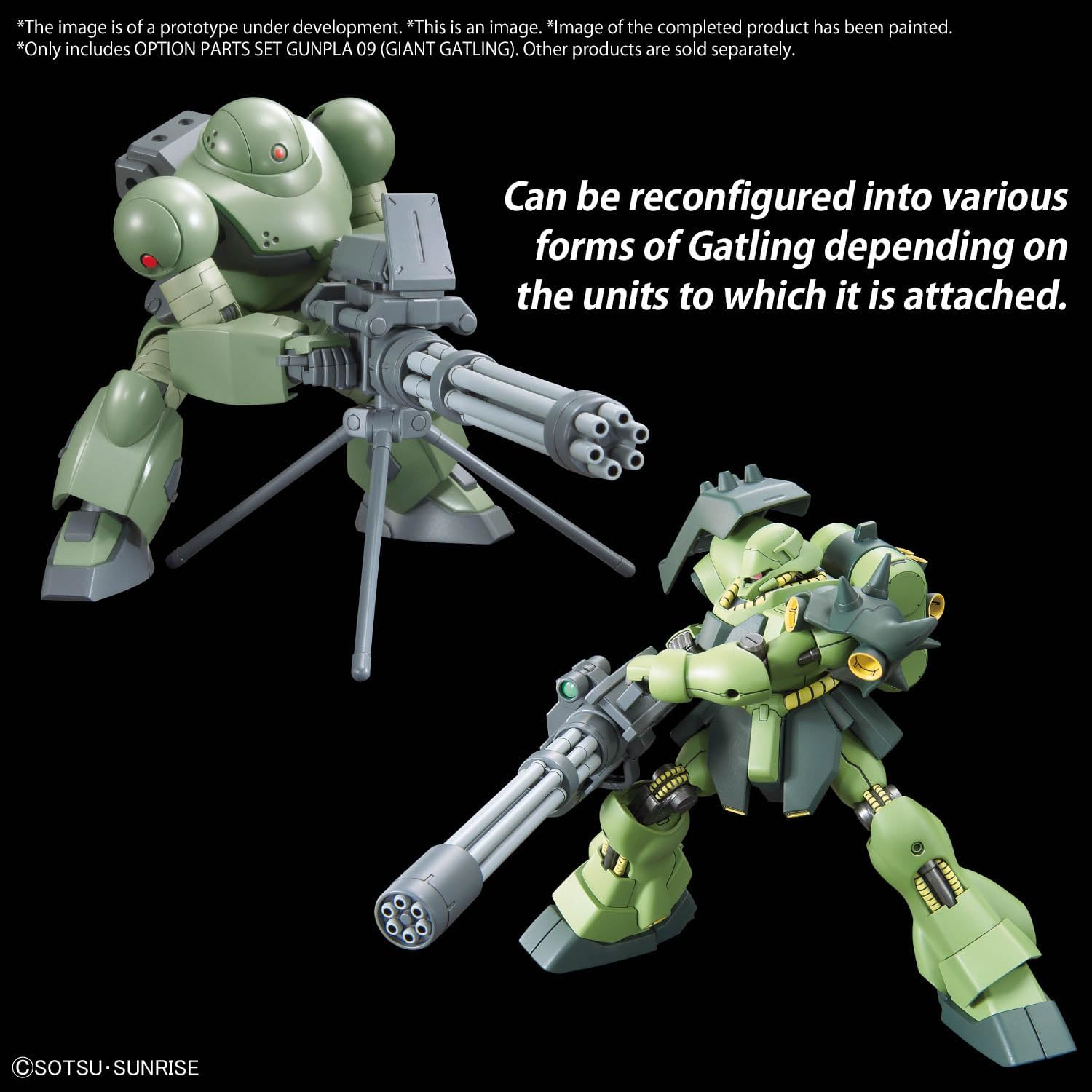 Bandai 1/144 Gundam Option Parts Set Gunpla 09 (Giant Gatling) - BanzaiHobby