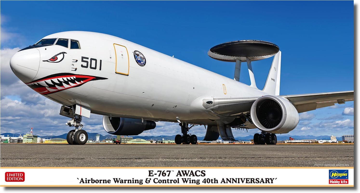 Hasegawa 10860 1/200 Air Self-Defense Force E-767 Awax Warning Aviation Foundation 40th Anniversary