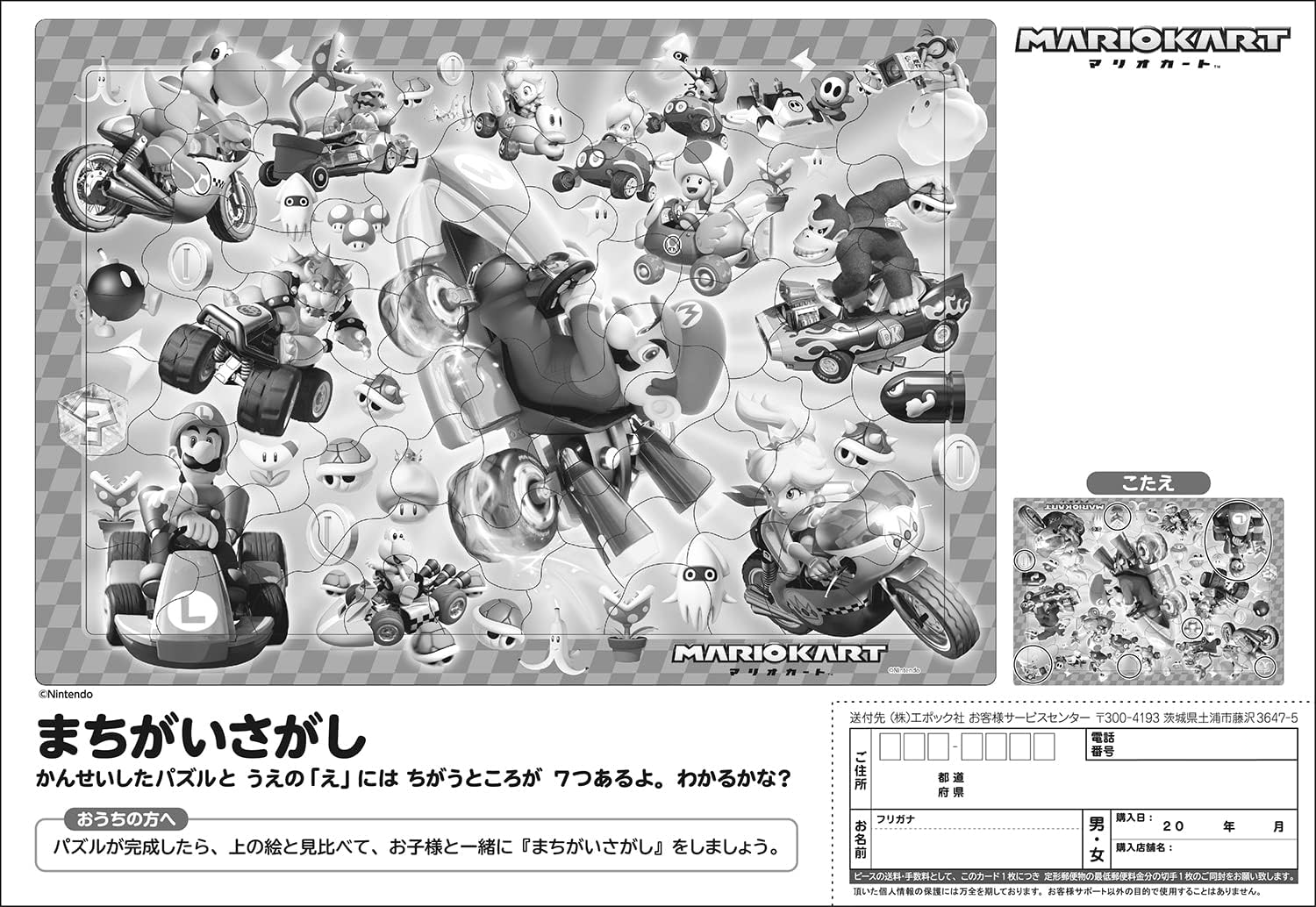 Epoch ２５－２２５ Mario Kart Puzzle