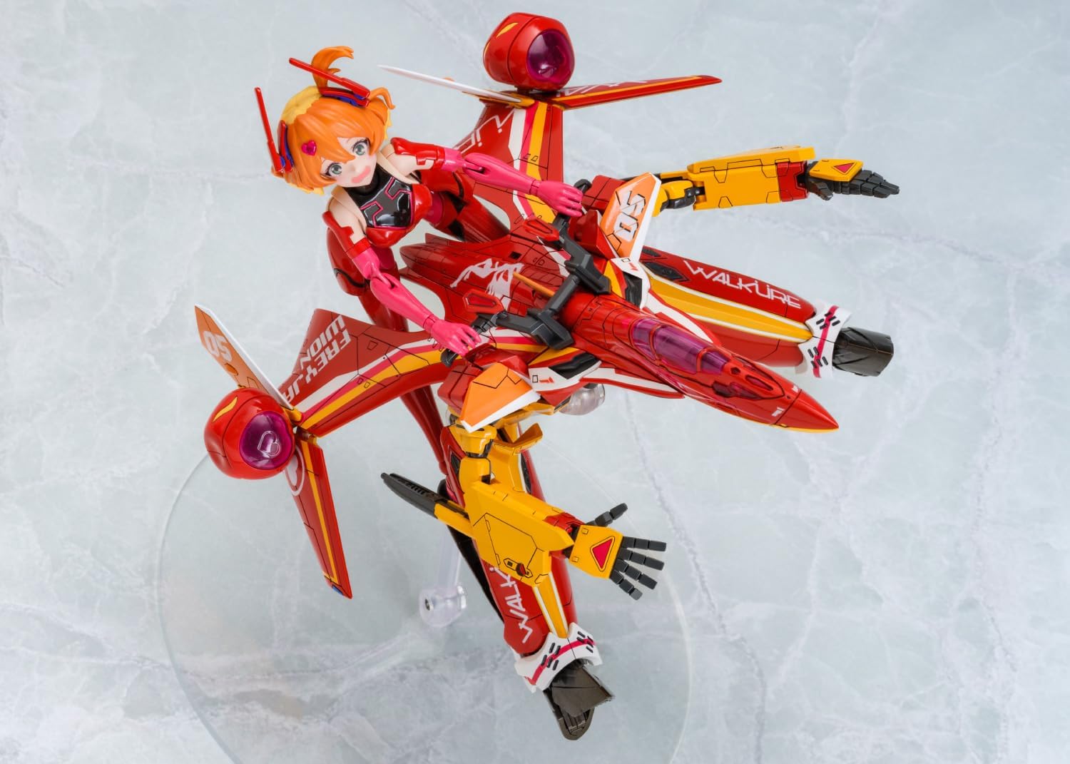 Aoshima ACKS MC-14 Bunka Kyozai VFG Macross Delta VF-31J Siegfried Freya Vion Total Height Approx. 5.6 inches (143 mm), Color Coded - BanzaiHobby