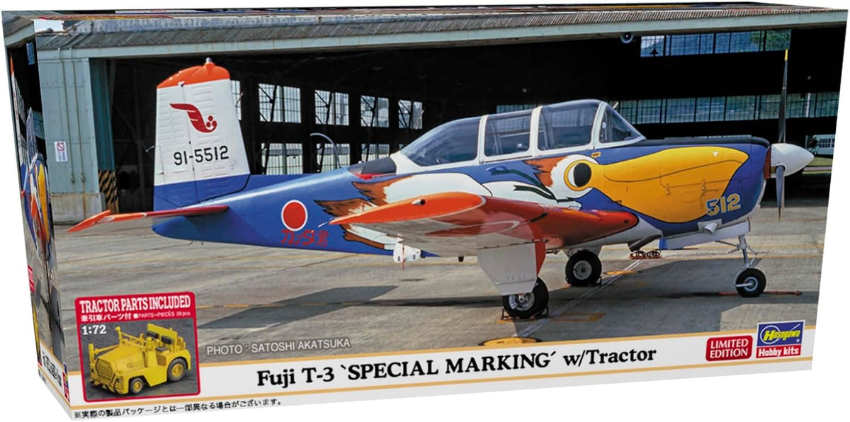 Hasegawa 02542 1/72 Fuji T-3 "Katta-Kun" SPECIAL MARKING w/Tractor