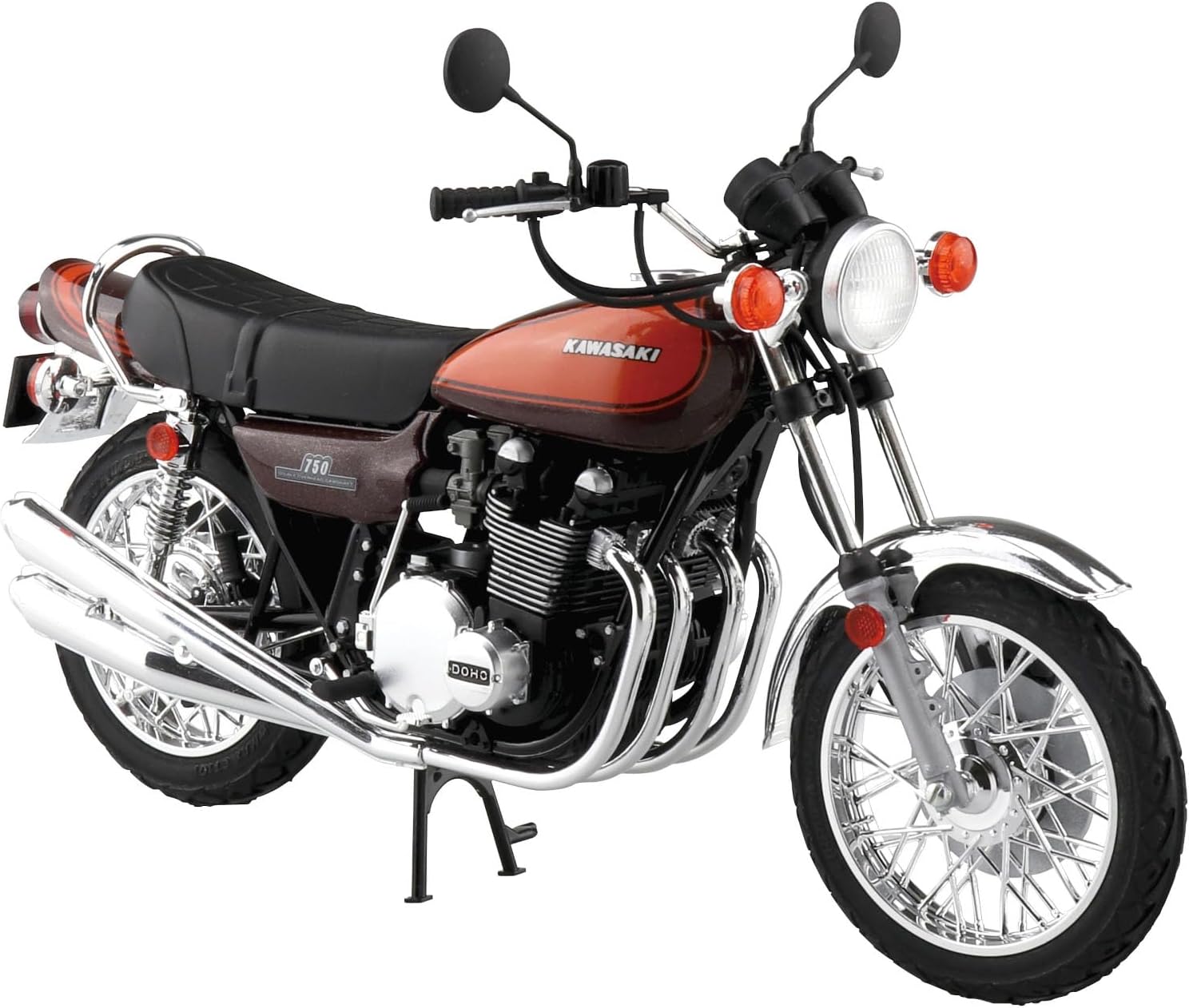 Aoshima Bunka Kyozai 1/12 The Bike Series No.43 Kawasaki Z2 750RS '73 with Custom Parts - BanzaiHobby