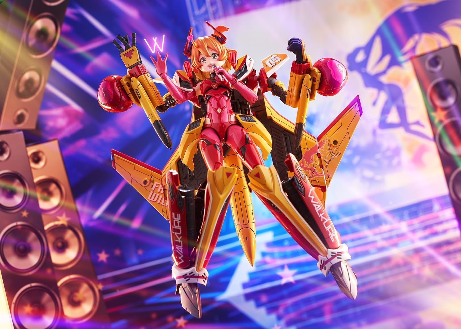 Aoshima ACKS MC-14 Bunka Kyozai VFG Macross Delta VF-31J Siegfried Freya Vion Total Height Approx. 5.6 inches (143 mm), Color Coded - BanzaiHobby