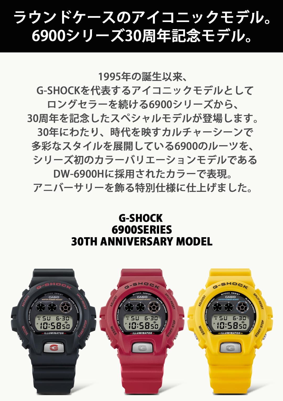 [カシオ] 腕時計 ジーショック 【国内正規品】DW-6900 30TH ANNIVERSARY MODELS DW-6900TR-1JR メンズ ブラック