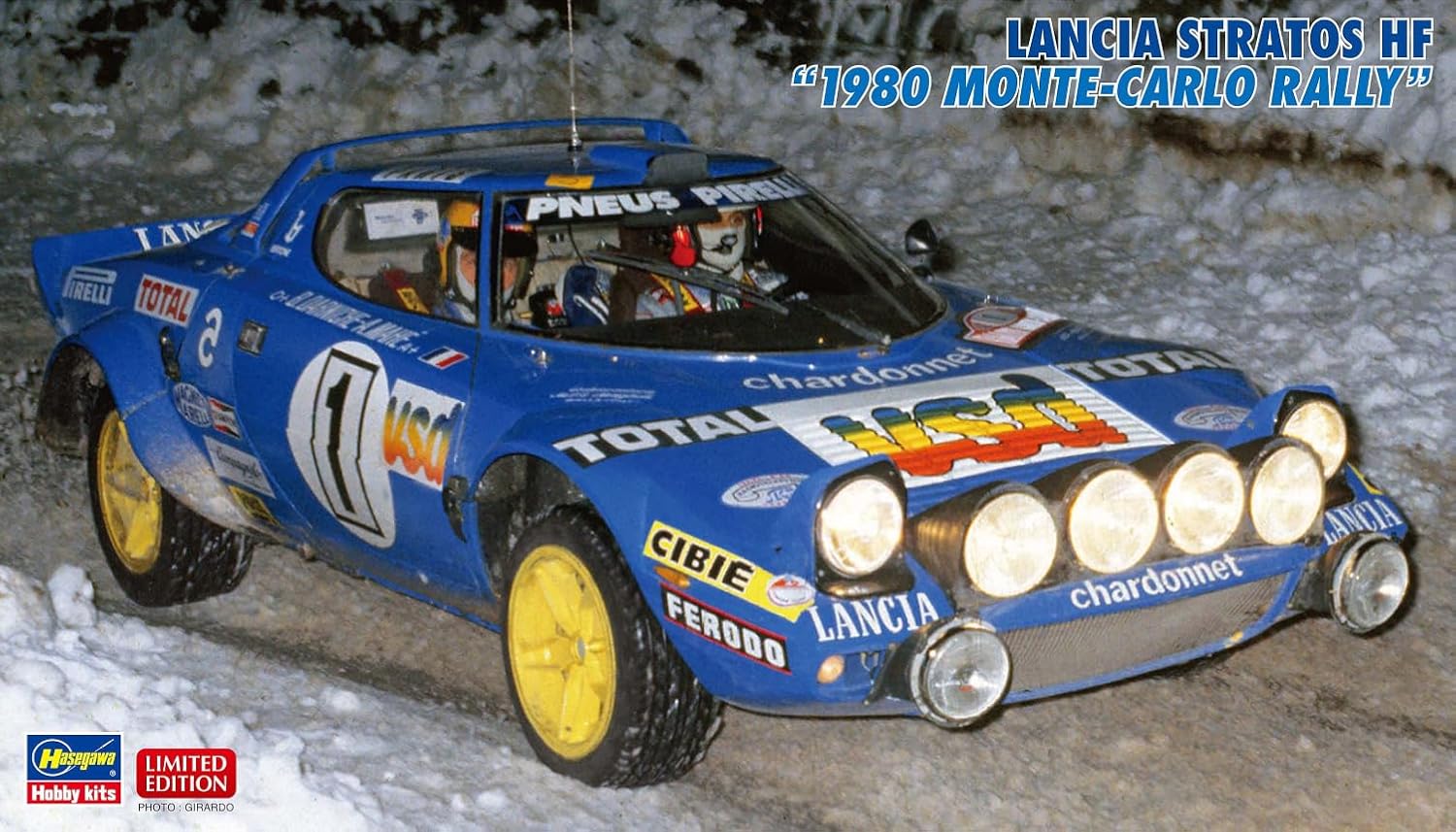Hasegawa 20810 1/24 Lancia Stratos HF 1980 Monte-Carlo Rally - BanzaiHobby