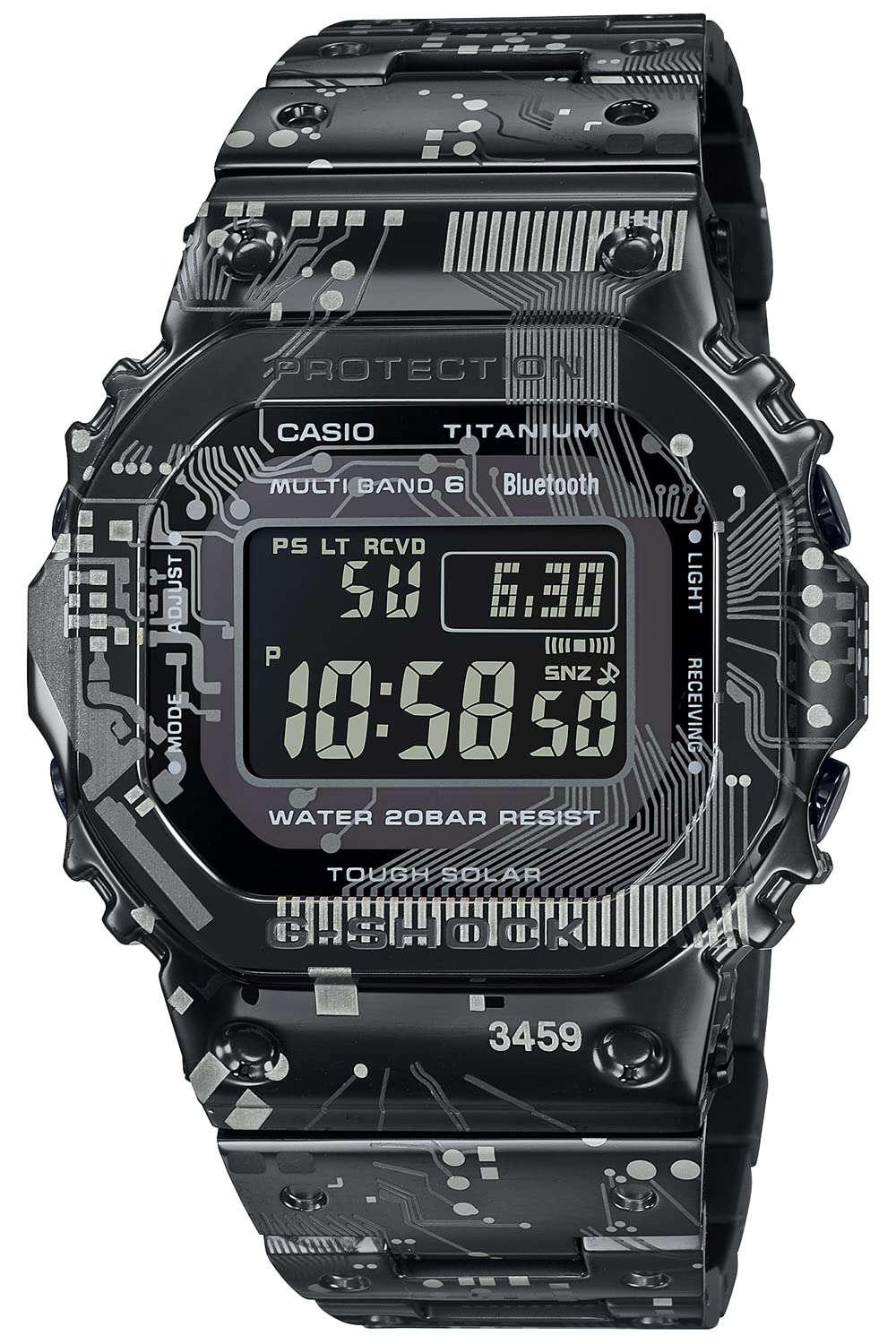 [Casio] G-Shock Watch [Domestic Genuine Product] Equipped with Bluetooth Full Metal Radio Solar Titanium Model GMW-B5000TCC-1JR Men's Black - BanzaiHobby
