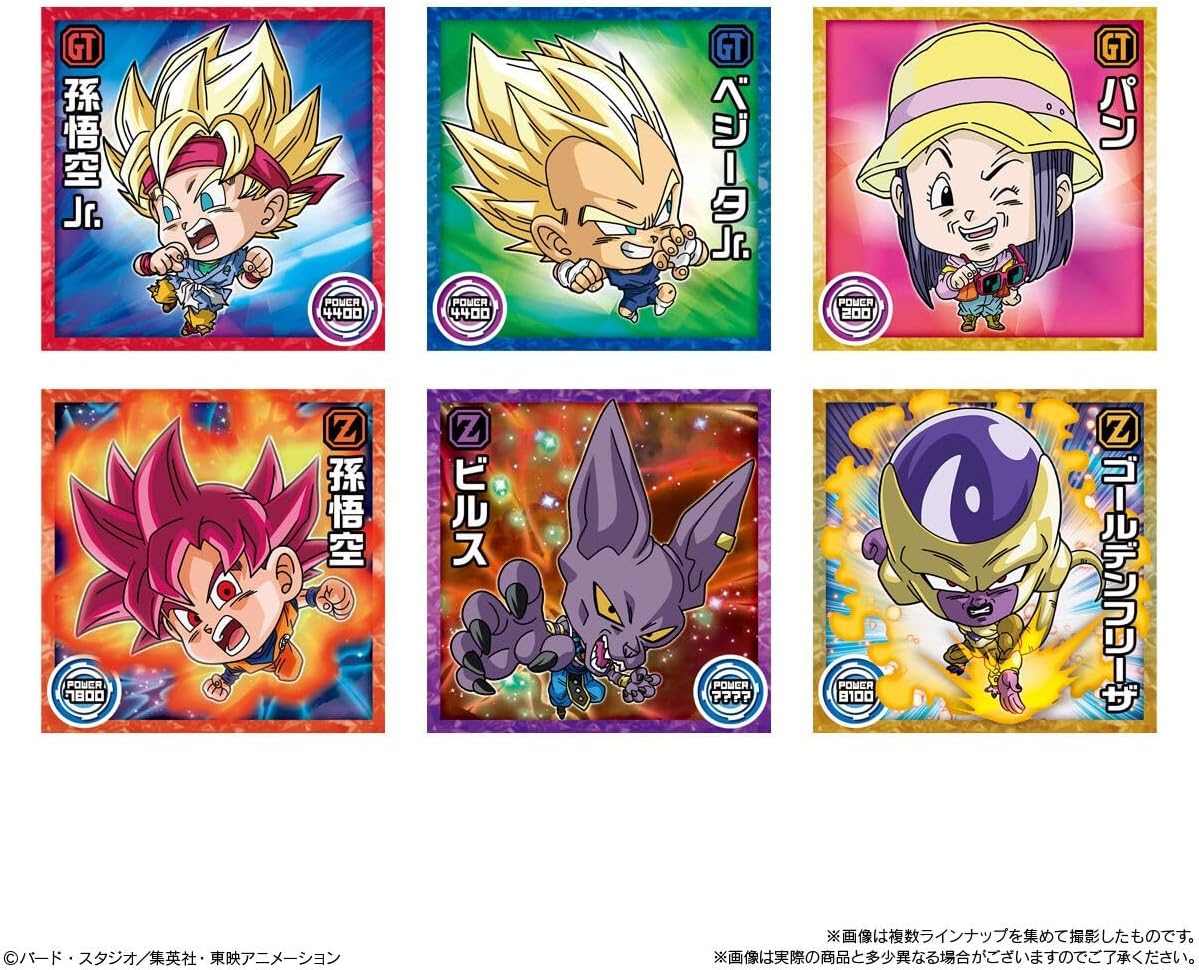 Bandai Dragon Ball Super Warrior Sticker Wafer Super 10th Anniversary of Unbelievable Gratitude (1Box 20pcs) - BanzaiHobby